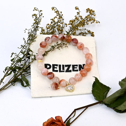 Healing Crystal Bracelet for Women - Energy Bracelet for Positive Energy, Love & Protection, Heart Charm Jewelry Gift for Birthday, Mothers Day, Valentine's Day, Anniversary